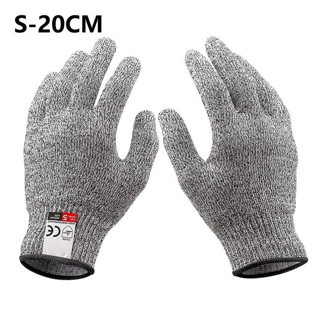2pcs Cut Resistant Gloves Food Grade Safety Cutting Gloves Level 5 Protection For Oyster Shucking Fish Slicing Meat Wood Carving: A