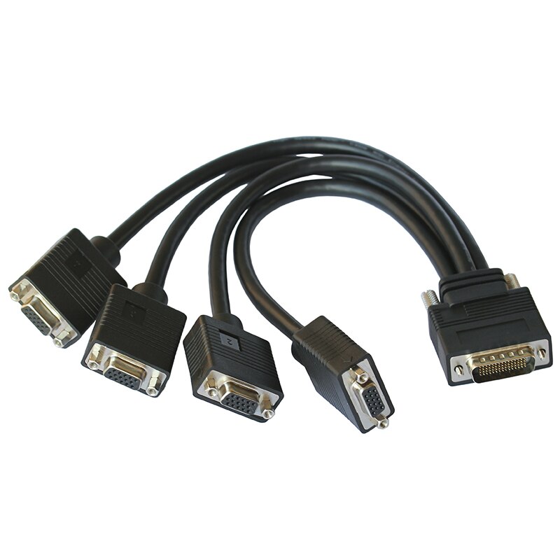 LFH60 a 4 VGA DMS 60 pin, cable de conversión de salida de vídeo gráfico especial de hélice de baja fuerza
