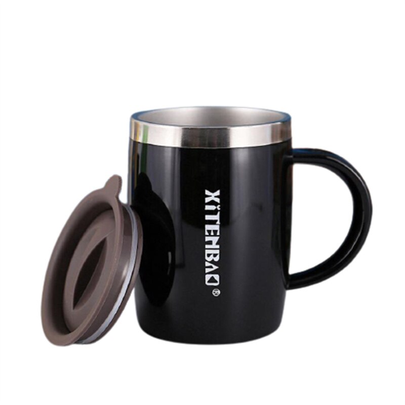 Kids Water Mug 304 Stainless Steel Tea Coffee Mug For Children Water Cup With Handle Kitchen Drinkware J443: 1