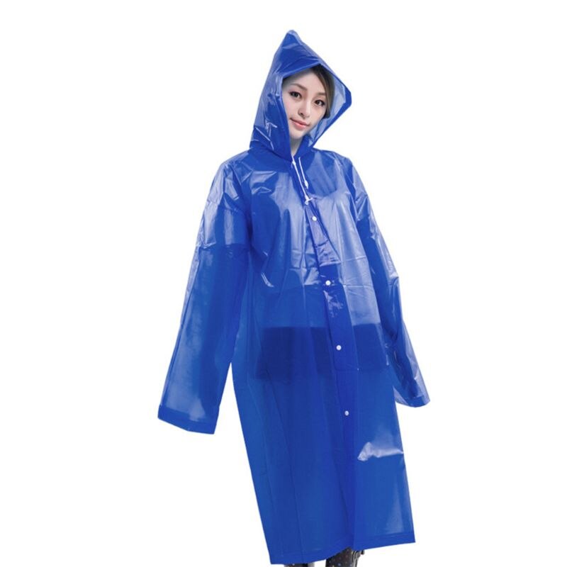 Waterproof Wide Sleeve Rain Poncho Light EVA Long Style Thickened Raincoat Cover