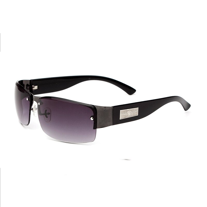 Mænd kvinder briller mærke retro ramme vintage solbriller  uv400 firkantet metalramme mandlige solbriller: C2