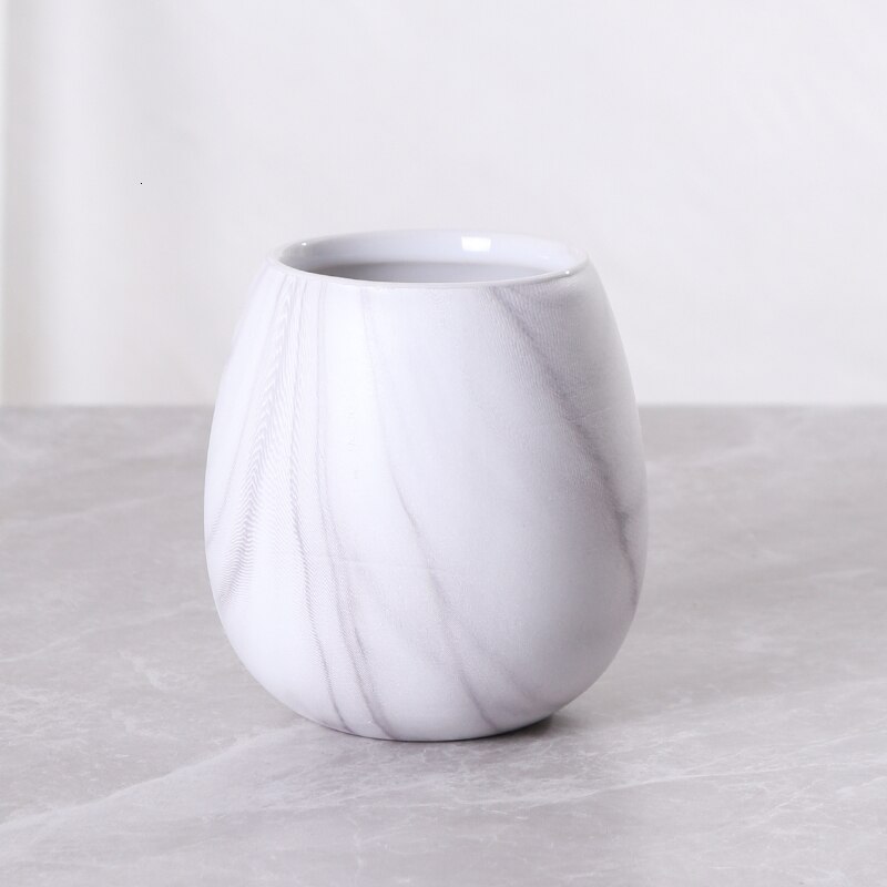Mouth cup Bathroom supplies Couple ceramic toiletries Brushing cups: Stone Egg Cup