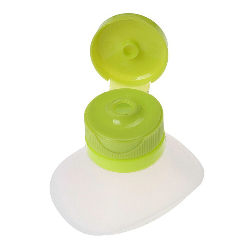 Mini silikon salladsdressing behållare förvaring liten dopp krydda läckagesäkra sås burkar pressa flaska köksredskap 2 ounce