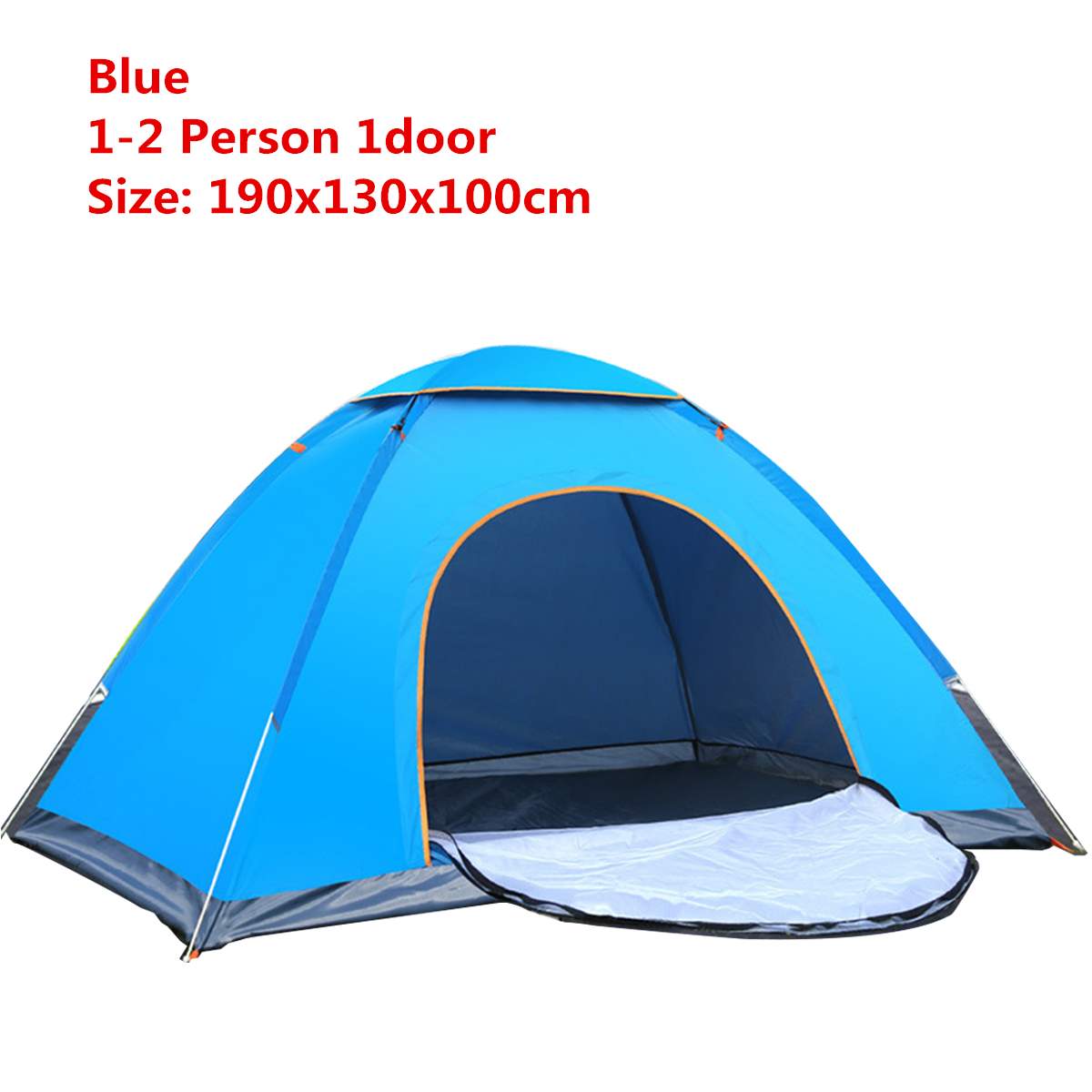 1-4 Person Portable Outdoor Foldable Tent Waterproof Automatic Instant Open Camping Hiking Fishing Travel Tent Anti UV Sun Shade: B1to2 Person 1door