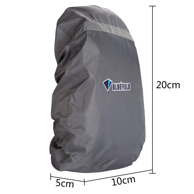 BlueField Backpack Rain Cover Waterproof With Reflective Strip for Hiking Camping Traveling Outdoor Activities