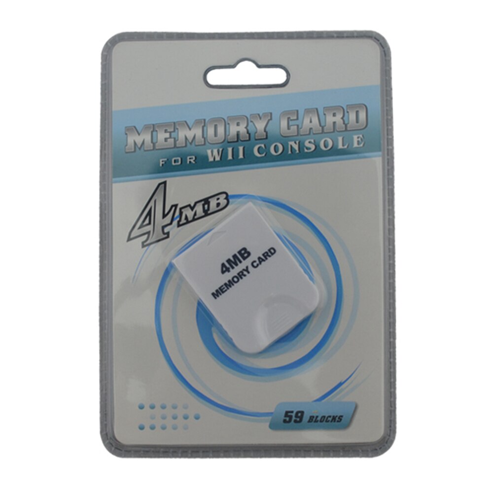 1pcs 128MB wii Game Memory card Saves Memory Card for Nintendo for Wii GameCube: 4MB