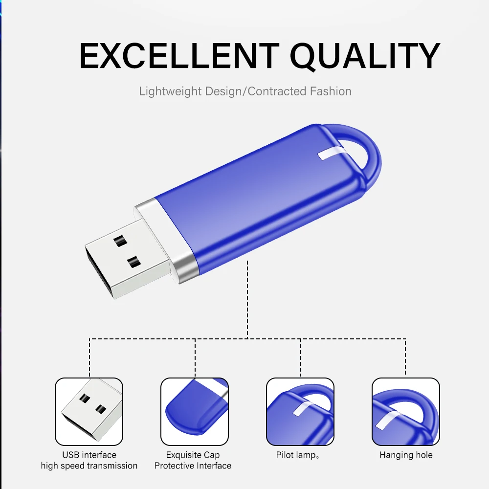Super Mini USB Flash Drive 128GB Pen Drive de alta velocidad 64GB de empresa creativos Memory Stick Azul Negro Verde Pendrive 32GB