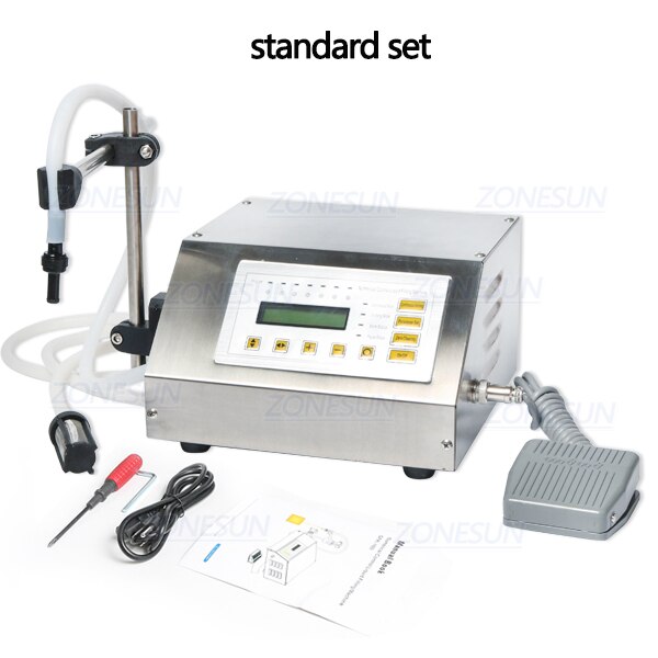 ZONESUN Numerical control liquid filling machine on the English control panel GFK-160 5-3500ml: standard set