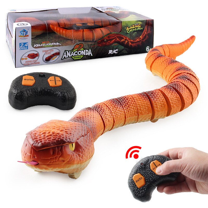 Kids Toys Remote Control Snake Infrared Remote Cntrol Python Spoof Prank Electric Cobra Children's Toys