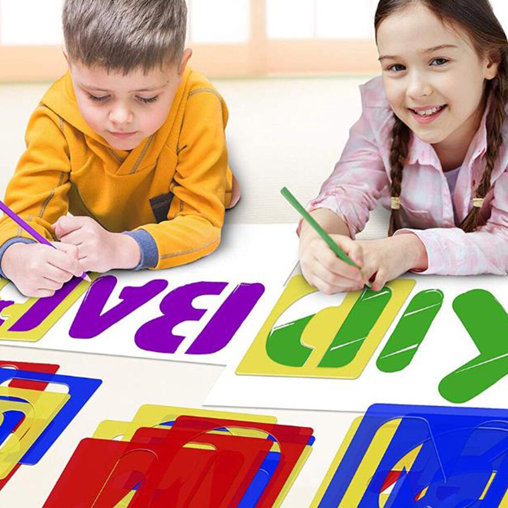 26 Engels Alfabet Stencil 10 Nummer Stencils Template Set Kids Diy Schilderen Leren Scrapbooking Board