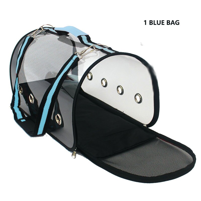 Portable Clear Bird Parrot Transport Cage Breathable Bird Carrier Travel Bag Small Pet Rabbit Guinea Pig Chinchilla Outdoor Bag: 3