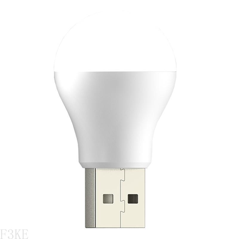 F3KE USB LED Night Light Eye for Protection Lesen leichter Computer Mobile Power Charg: WHITE