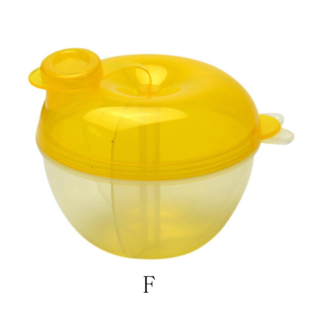 Tre-gitter madæske bærbar baby spædbarn rejse mælkepulver dispenser beholder fodring kasse blandebeholder mad opbevaring #40: F