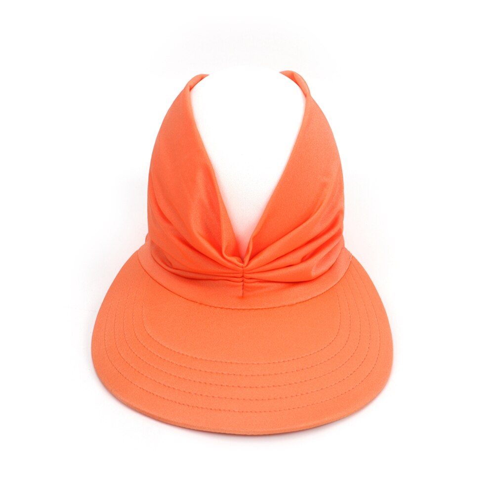 Oversized Rand Zonnehoed Hollow Cap Verstelbare Anti-Ultraviolet Vrouwen Zomer Mode Sport Cap Enkele Kleur