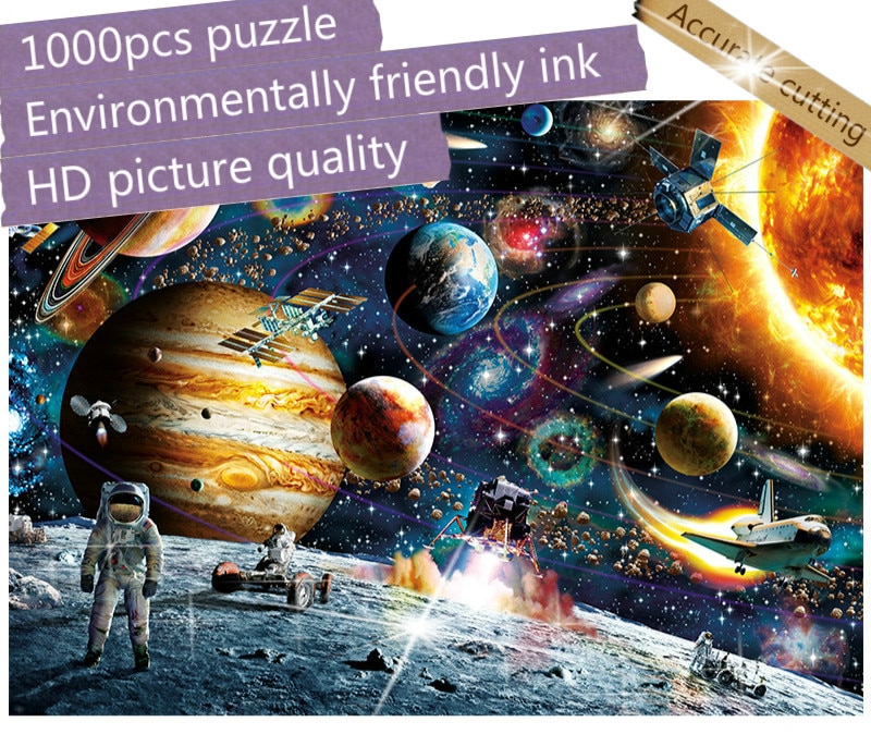 1000 stück Puzzles Pädagogisches Spielzeug Scenic abbildung Raum Sterne Pädagogisches Puzzle Spielzeug für Kinder/Erwachsene geburtstag