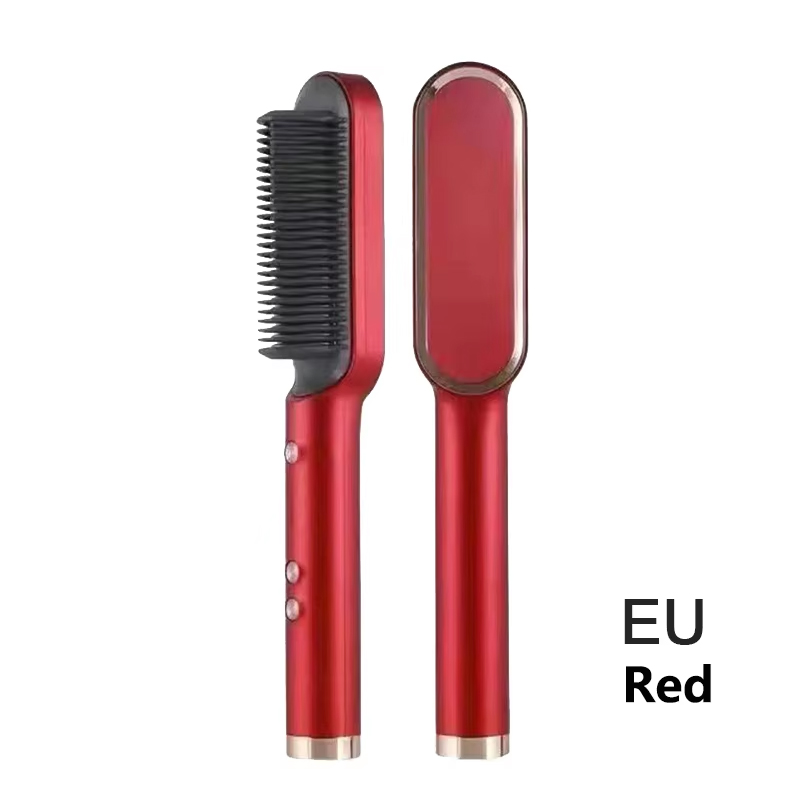Xiaomi Haarglätter, schnell erhitzt, elektrisch, heißer Kamm, Haarglätter, professionelle Negativ-Haarpflege, Frisurbürste: Rosa