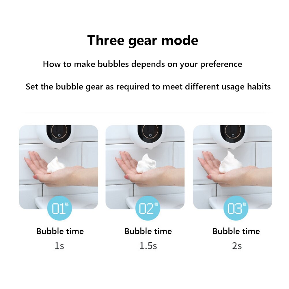 Liquid Soap Dispensers Automatic Intelligent Touchless Sensor Induction Hand Washer Wall Mounted ABS Shampoo Holder Container