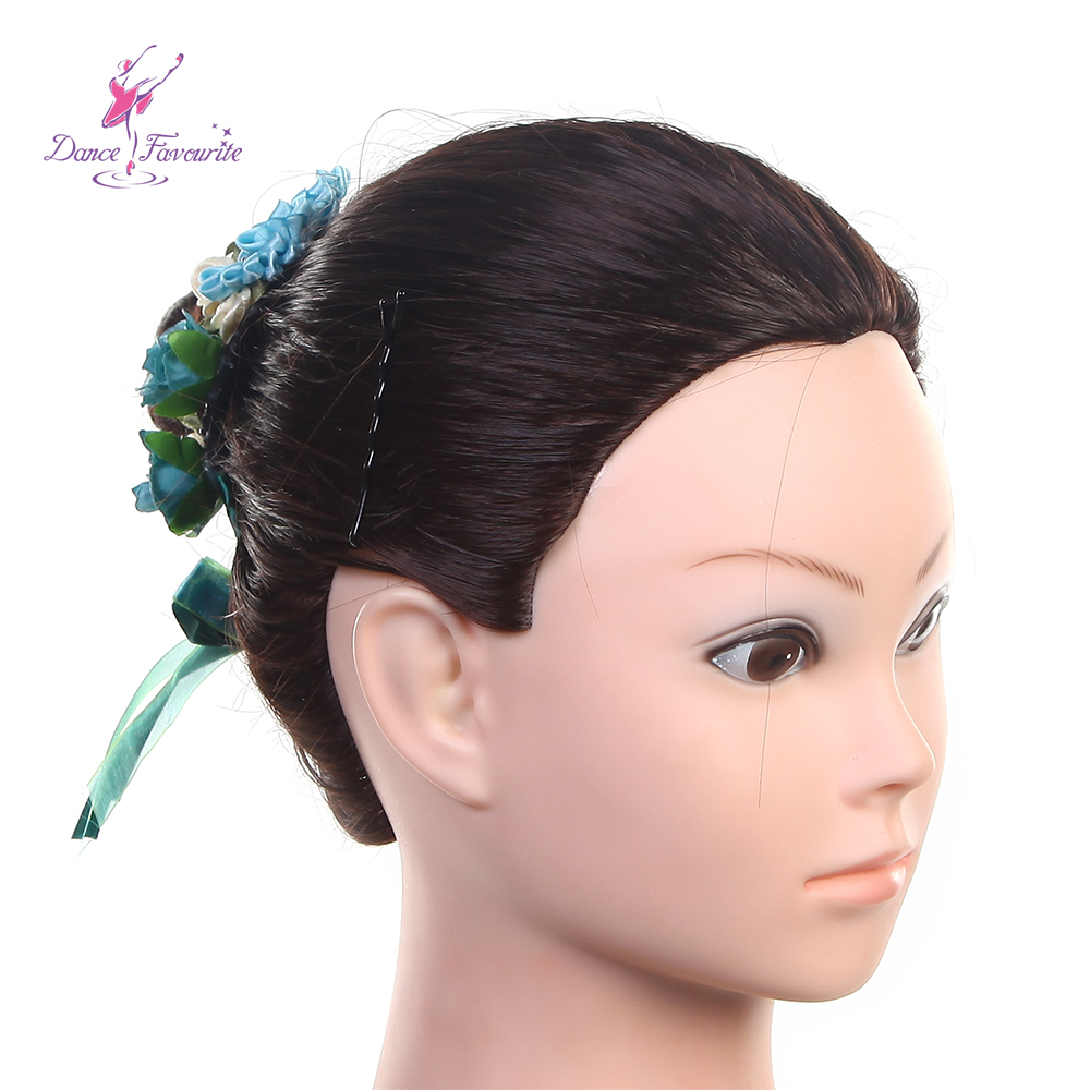 HB009 Green & Blue Ballet Headdress Hair Accessories Girls Ballerina Headwear La Fille Mal Ggardee Viriation Headpiece