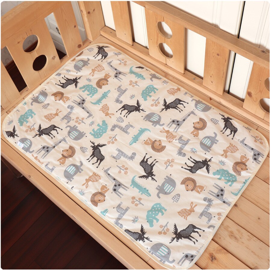 Baby Baby Waterdicht Vel Urine Changing Pads Cartoon Herbruikbare Baby Beddengoed Aankleedkussens: 2
