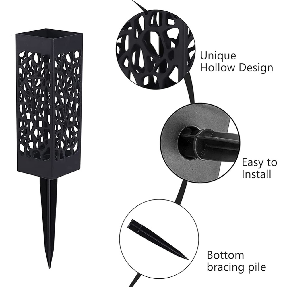 Plastic Cemetery Cone Vases Headstone Gravestone Flower Holder Memorial Tombstone Decorations Floral Containers With Stakes