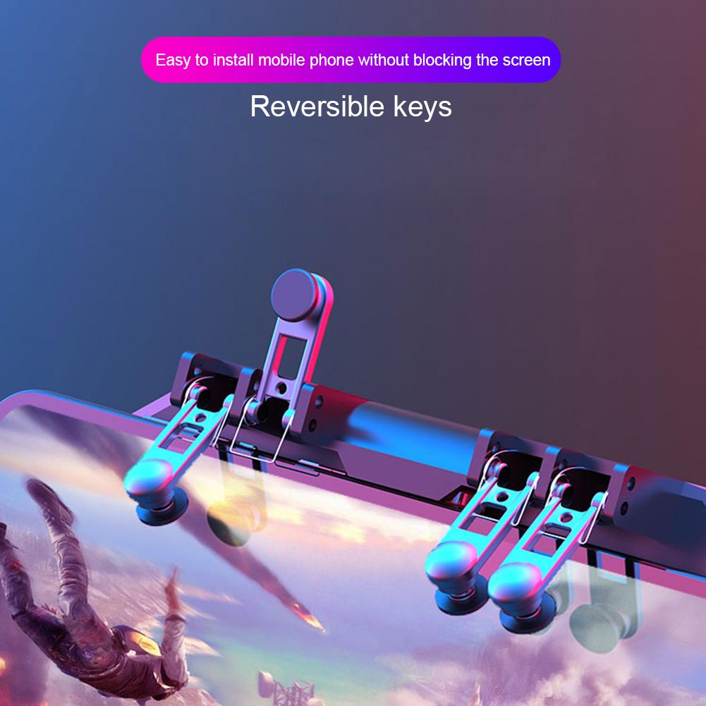 Zes Vinger Gamepad Voor Mobiele Telefoons Game Controller Joystick Gamer Accessoires