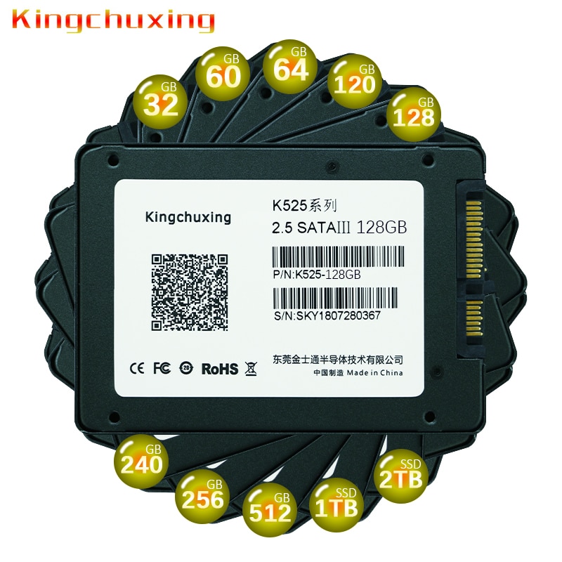 Kingchuxing SSD harde schijf 64gb 120 gb 240gb 512gb 1tb sata3 interne Solid State Drive memory kaart ssd voor pc laptop computer