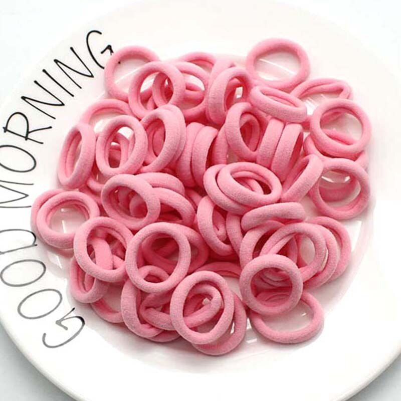 50 Pcs Kinderen Snoep Kleur Haar Touw Elastische Chouchou Haarbanden Mini Haar Ringen Rubber Band Voor Meisjes Prinses Haar accessoires: 03