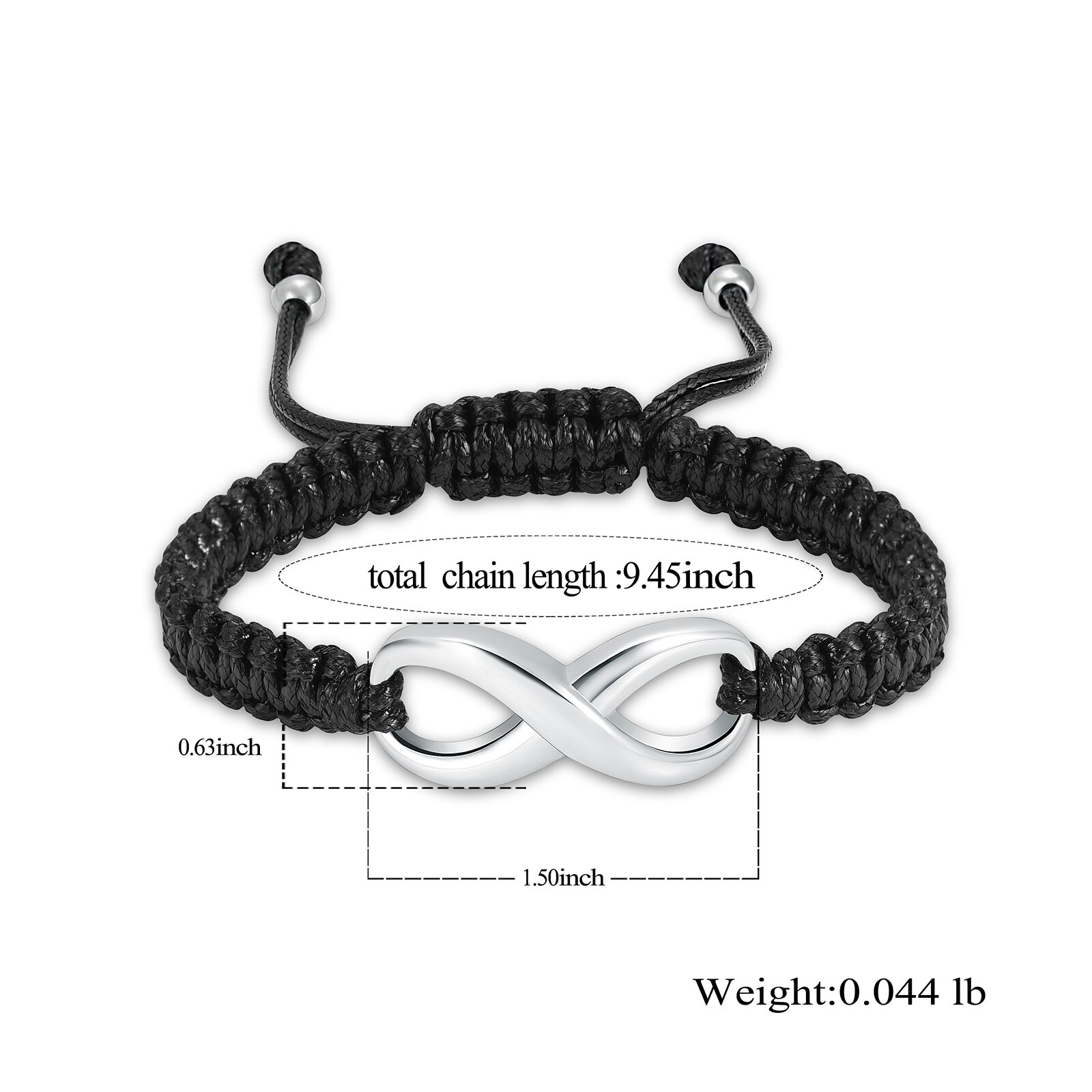 Crematie Sieraden Infinity Urn Armband Voor As Voor Vrouwen/Mannen Kunstmatige Gevlochten Verstelbare As Bangle Voor Geliefde