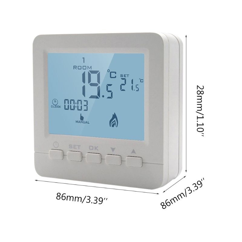 ! Gas Boiler Heating Temperature Controller Programmable Thermostat Wall Mounted