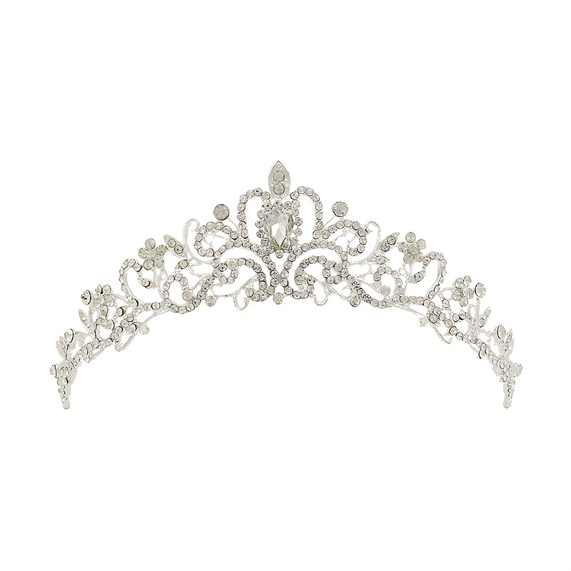 Bruiloft Haar Tiara Kristal Bruids Tiara Kroon Met Kam Strass Prom Diadeem Tiara En Kronen Bruids Bruiloft Haar Accessoires