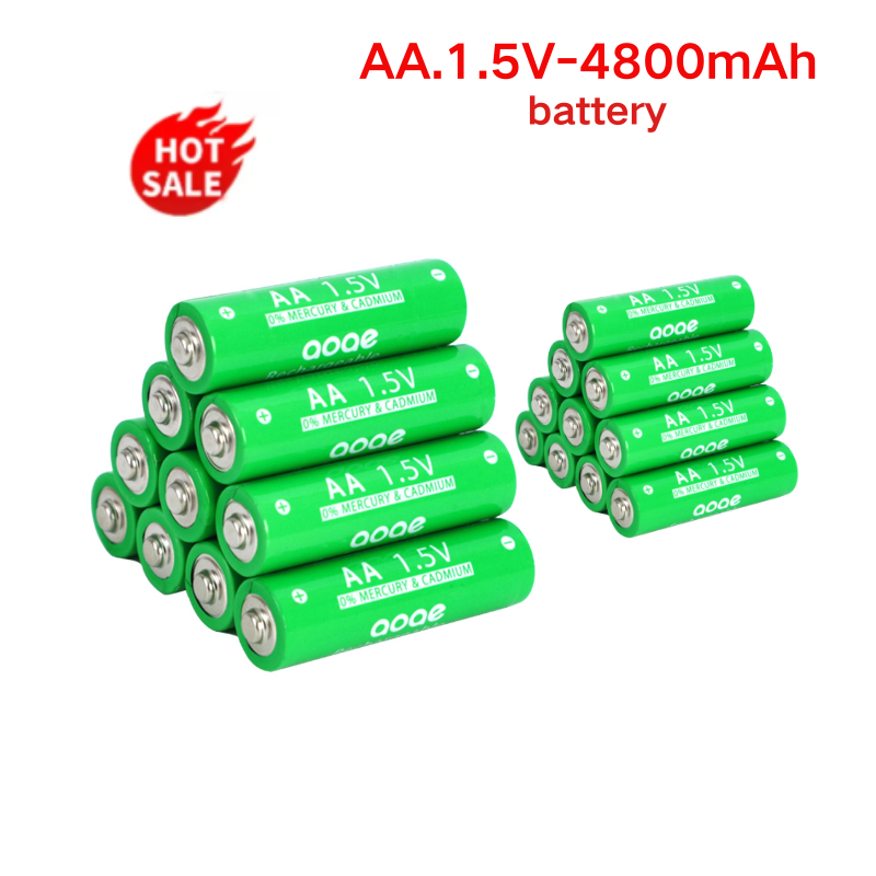 AA + AAA Rechargeable AA 1.5V4800mAh / 1.5V AAA 4800mah Alkaline Battery Flashlight Toys Watch MP3 Player Replace Ni-Mh Battery
