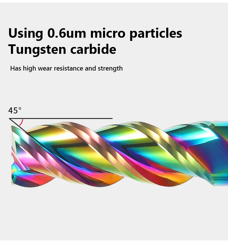 Cortador de aluminio de 3 flautas, fresa de carburo, fresa de extremo de tungsteno, herramienta de fresado de aluminio con dientes de recubrimiento DLC, broca enrutadora de asiento de llave