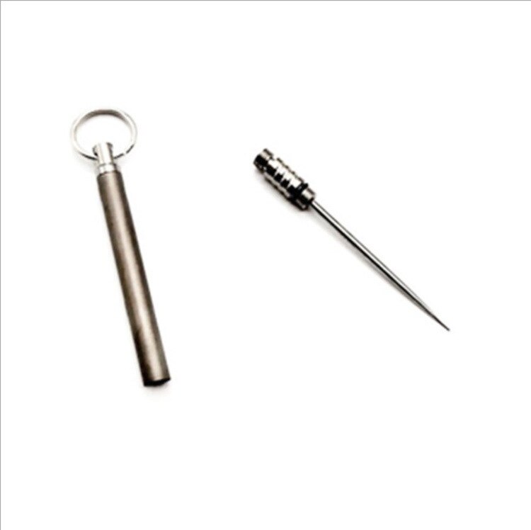 Portable Toothpick Titanium Alloy Toothpick Non-Disposable Environmental Protection Toothpick Outdoor Fruit Fork