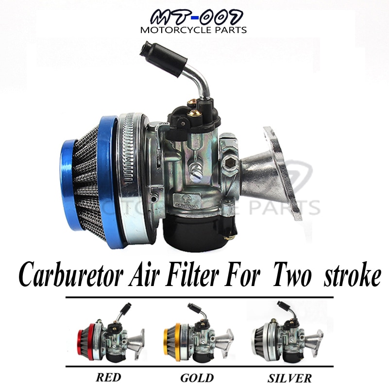 Racing 19mm karburator luftfilter samling carb 49cc 50cc 60cc 66cc 80cc 2 takt gas motoriseret cykel motor