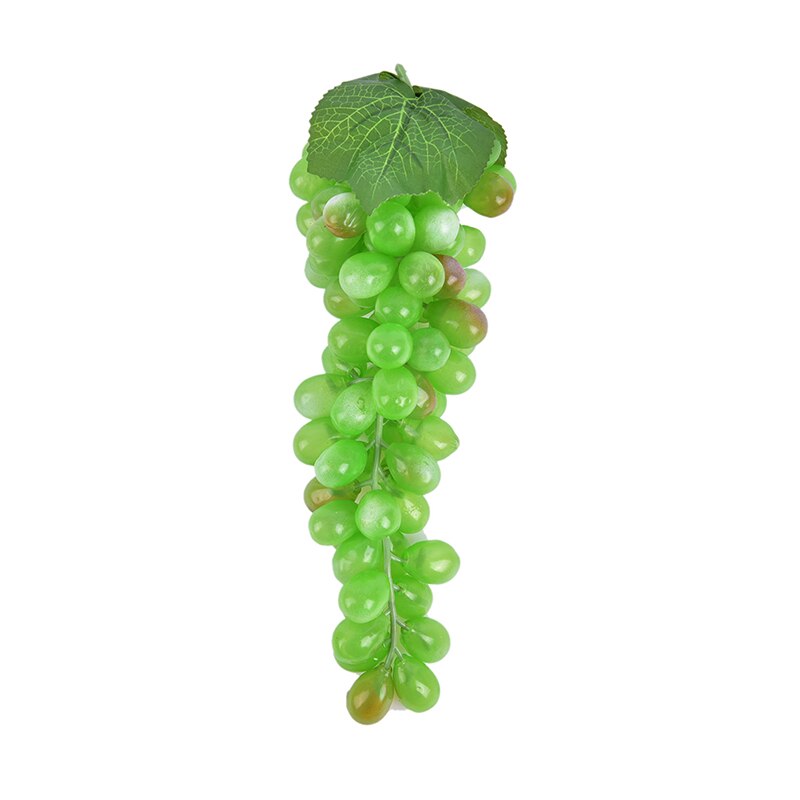 Diy Kunstmatige Vruchten Opknoping Kunstmatige Druiven Plastic Nep Fruit Voor Huis Tuin Decoratie Wedding Party Kerst Supplies: green