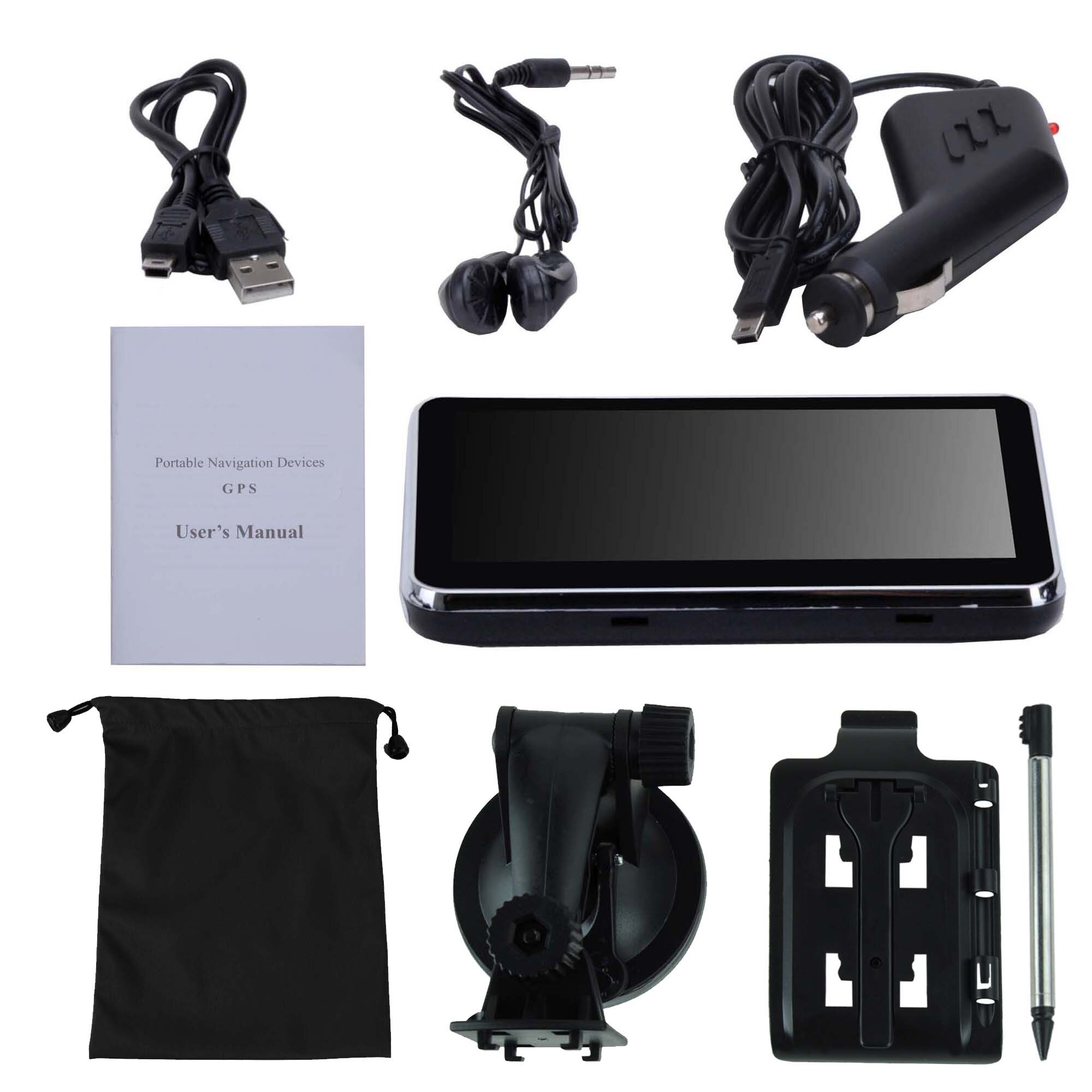 5 pouces GPS voiture Navigation MTK 8GB capacité royaume-uni ue AU NZ cartes Speedcam POI avec parasol