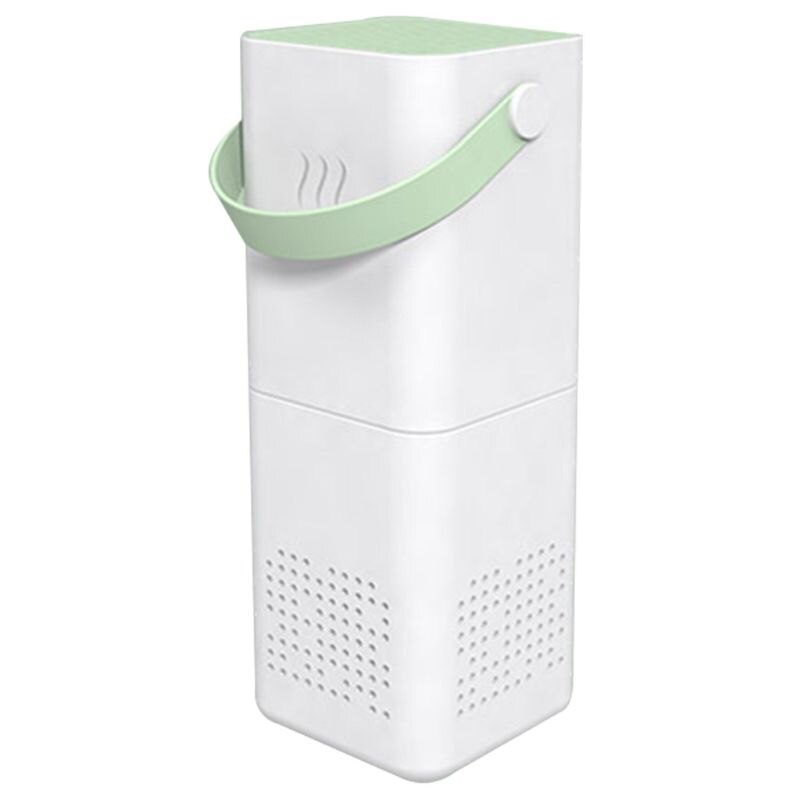 Mini luftrenser filter personlig desktop luftrenser til hjemmearbejdskontor for allergier røg støv pollen og kæledyr skæl: Grøn og grøn
