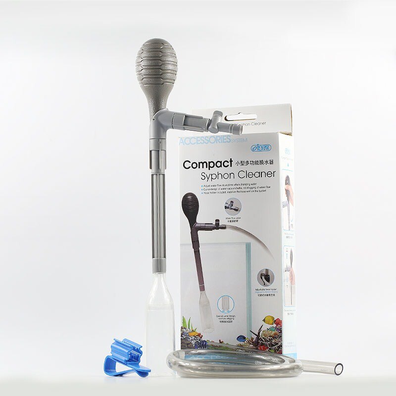 Effectieve waterververser aquarium grindreiniger aquarium hevelpomp met klepbediening voor het verversen van water in het aquarium nieuwste: Default Title