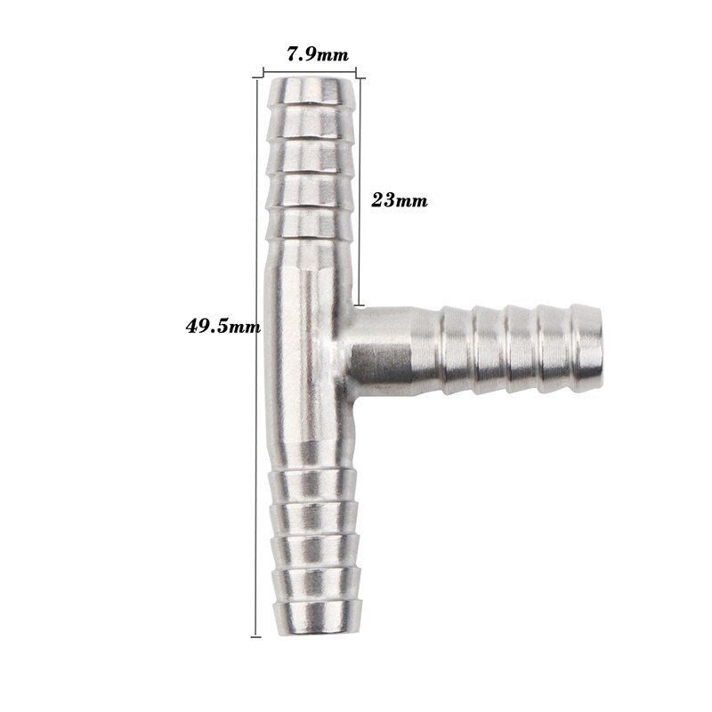 Rustfrit stål modhager tee / kryds / u-formet 5/16 " slange modhage montering hjemmebrygget øl hardware
