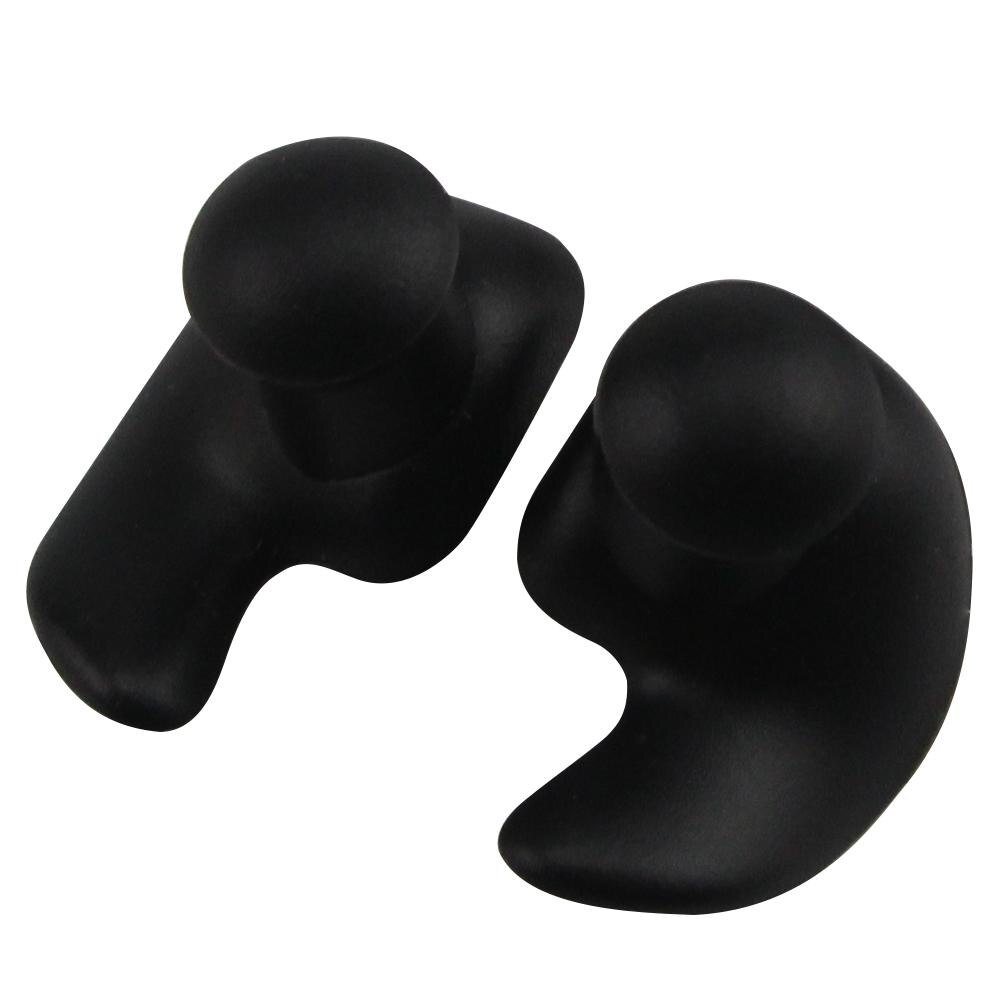 Swimming Earplug 1 Pair Waterproof Soft Earplugs Silicone Portable Ear Plugs Water Sports Small Size Swimming Accessories: Black