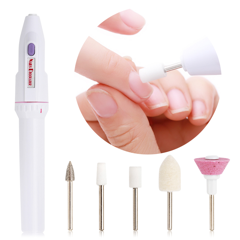 Kit de perceuse à ongles électrique professionnelle, Machine à poncer, polissage et meulage, stylo pour Nail Art, lime et pédicure, outil pour Nail Art, 1 Kit: 9