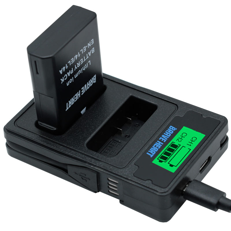 4X1800Mah EN-EL14 En EL14 EN-EL14a Batterij + Lcd Dual Charger Voor Nikon P7800,P7100, d3400, D5500,D5300,D5200,D3200,D3300,MH-24