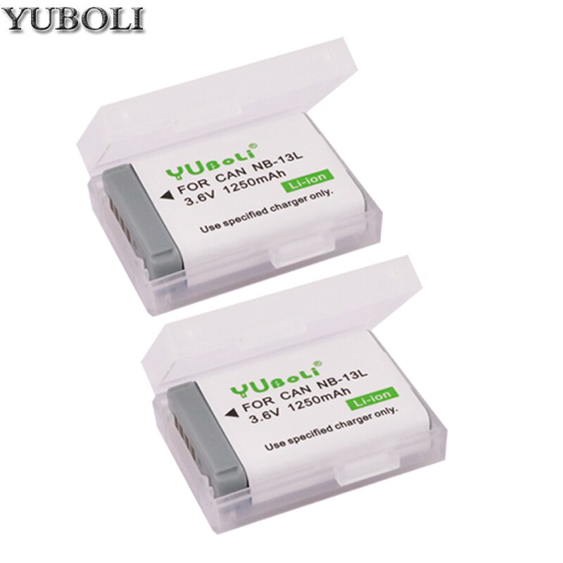 Batterie nb -13l nb 13l nb13l + chargeur lcd double usb pour canon powershot  g5x g7x g9x g7 x mark ii  g9 x,sx620 sx720 sx730 hs: 2 batteries
