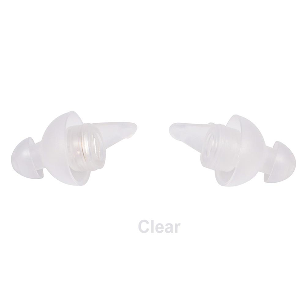 Tapones antirruido para los oídos, tapones para los oídos de silicona para dormir, en forma de árbol, con cancelación de ruido, protección auditiva, 1 par: TRANSPARENT