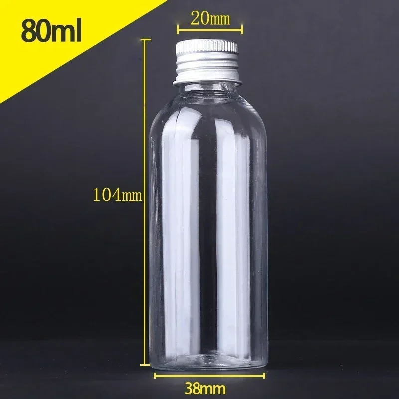 Mini botella de plástico de 5ml-250ML con tapas de rosca de aluminio, viales de muestra portátiles, envases cosméticos de viaje para cremas de loción, 10 Uds.: Verde militar / 5 ml