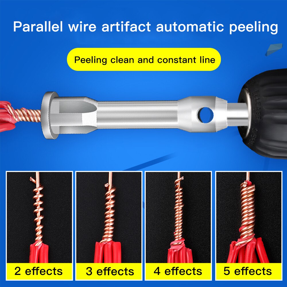 2.5/4 elektriske twist wire værktøj elektrisk universal kabel hurtigstik automatisk twisting wire stripping stripper twister