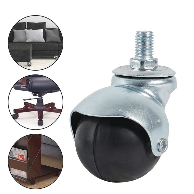 Bureaustoel zwenkwielen 3 inch zwenkwielen van rubber vervanging zachte veilige rollen meubelbeslag geluidswielen