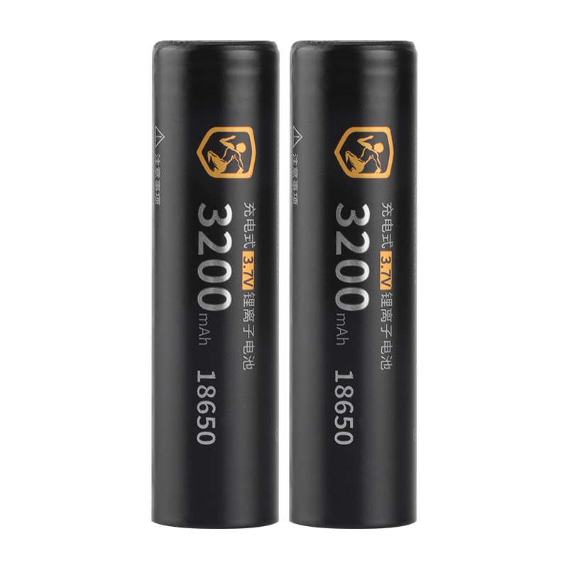 DLGPOWER 18650 battery 3.7V lithium battery 3200mAh Rechargeable Battery for Flashlight Toys Power tools Power bank Portable fan: GRAY