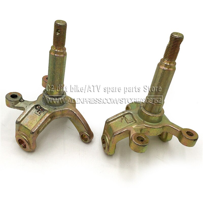 1SET Steering Strut Knuckle Spindles with Drum brake Wheel Hubs Fit For China ATV 150cc 200cc 250cc Go Kart Buggy ATV Bike Parts
