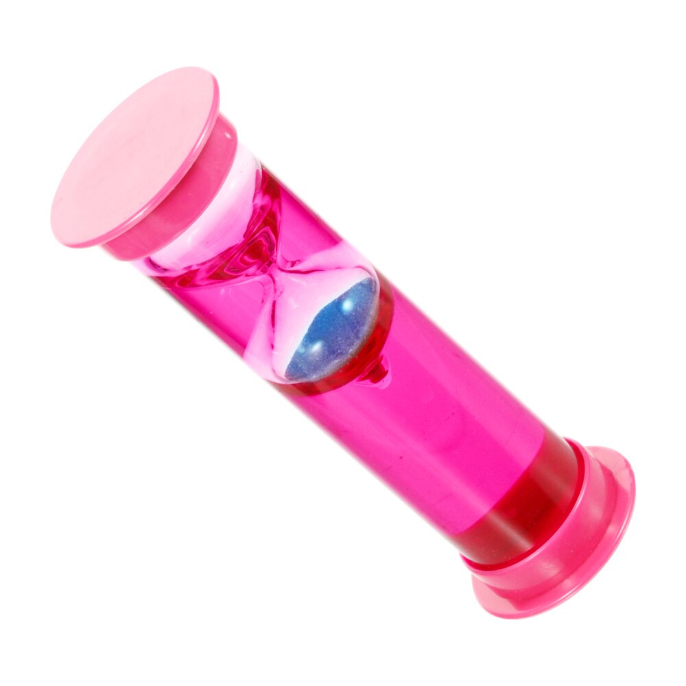 Decorative Hourglass Prop Cylindrical Timer Adornment Kitchen Timing Tool: Pink